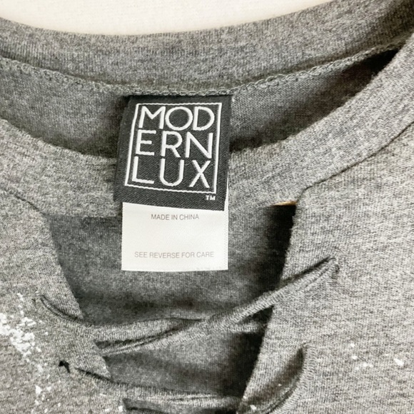 Modern Lux Women’s Let’s Get Lost Graphic Retro 90’s Lace Up Crewneck T-Shirt - Picture 14 of 16